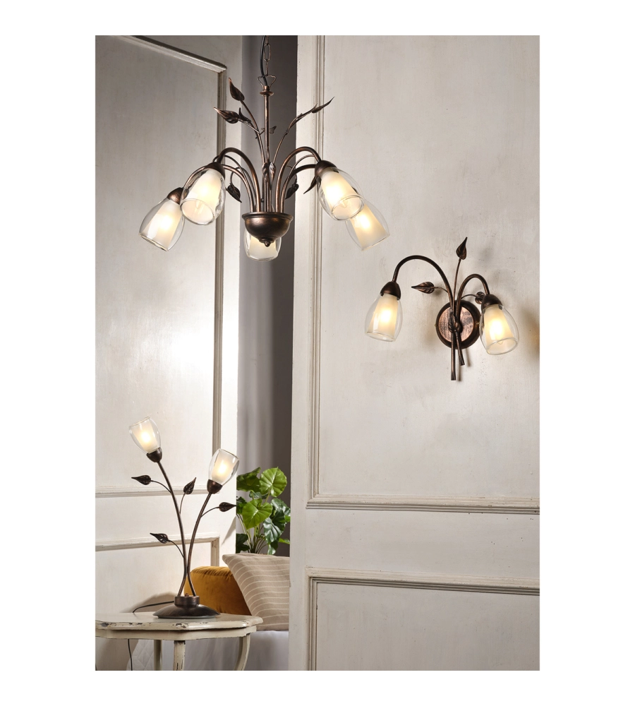 LAMPADA DA TAVOLO 1 LUCE ONLI "GRANDE" BRONZO E14